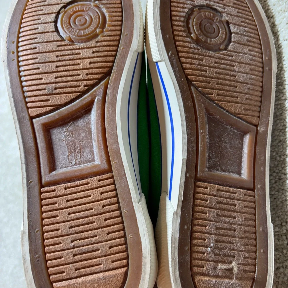Ralph‎ Lauren men’s blue/green boat shoes sz 8